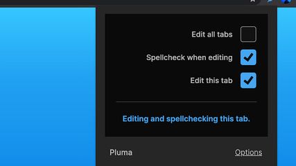 Pluma Spell Checking screenshot 1