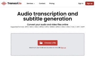 Transcri screenshot 1