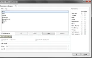 ACL for extended permission management allowing for simple or complex setups