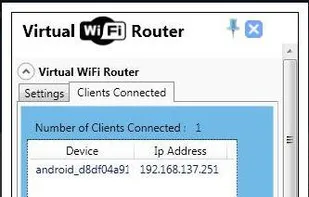 Virtual Wifi Router Version 2 screenshot 1