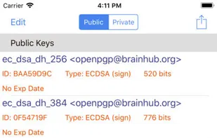 iPGMail screenshot 1