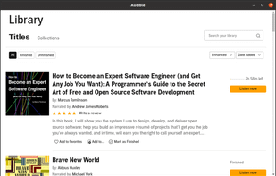 Audible for Linux screenshot 1