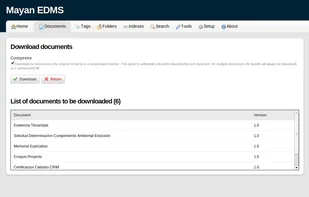 Mayan EDMS screenshot 1