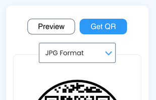 download QR code in the file format of your choice