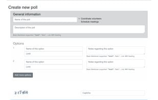 Create new poll