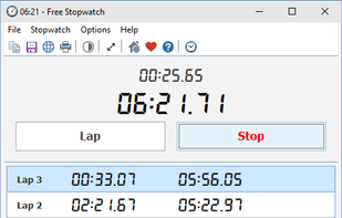Free Stopwatch screenshot 1