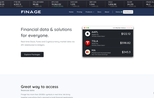 Finage Homepage