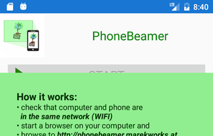 PhoneBeamer screenshot 1