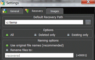Recovery extended options