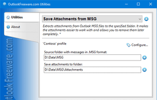 Save Attachments from MSG for Outlook screenshot 1