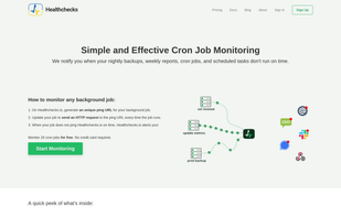 Healthchecks.io screenshot 1