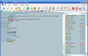 ApexDC++ screenshot 1
