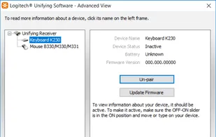 Logitech Unifying Software screenshot 2