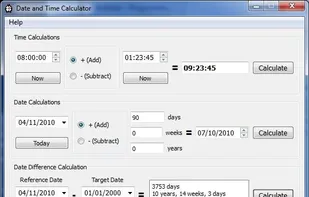 DateTimeCalc screenshot 1