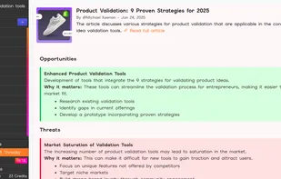 Discover Opportunities & Threats