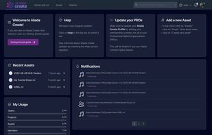 Account dashboard