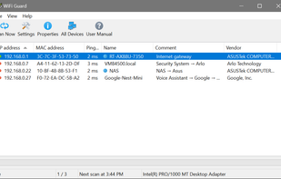 SoftPerfect WiFi Guard screenshot 1
