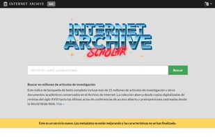 Internet Archive Scholar screenshot 1