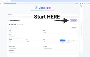 GanttTool screenshot 1