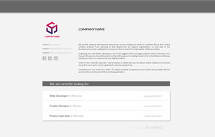 Create a landing page full of actionable job offers.