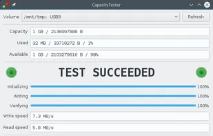 CapacityTester screenshot 1