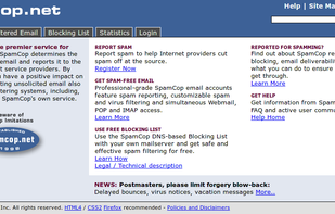 SpamCop screenshot 1