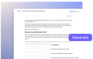 Blog generation tool