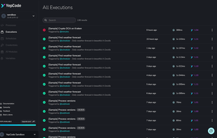 YepCode screenshot 2