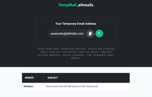 TempMail.altmails screenshot 1