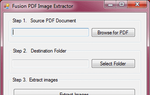 Fusion PDF Image Extractor screenshot 1
