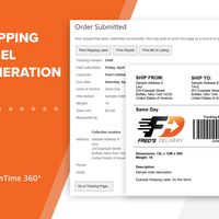 Automatically generate custom shipping labels with barcodes.