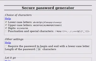 Secure password generator in Mozilla Firefox
