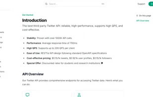 TwitterAPI.IO screenshot 1