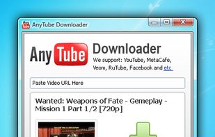 AnyTube Downloader Interface