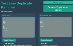 Text Line Duplicate Remover screenshot 1