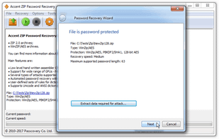 Accent ZIP Password Recovery screenshot 3