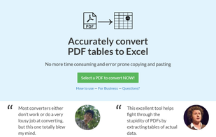 PDF Tables screenshot 1