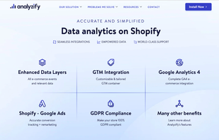 Data analytics on Shopify