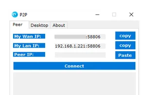 P2P Remote Desktop screenshot 1
