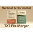 Verti Horiz Text File Merger icon