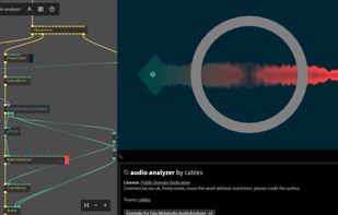 Audio analyser example