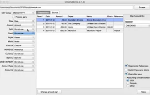 CSV2QBO (CSV to QBO Converter) screenshot 1