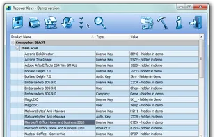 Recover Keys screenshot 1