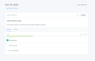 Professional development growth plans