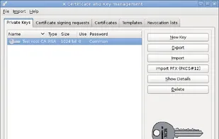 xca - X Certificate and Key management screenshot 1