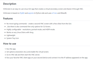 VirtScreen screenshot 1