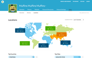 See where people are listening to your poodcast