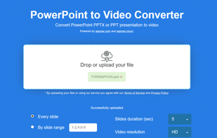 Aspose PowerPoint to Video Converter