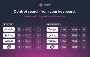 Change your search engine using keyboard shortcuts — no clicks, no mouse, just speed.
