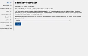 Firefox Profilemaker screenshot 1
